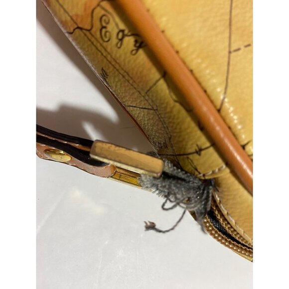 France Frank Farmer 1878 Tan Map Print Crossbody Purse with Adjustable Strap - Picture 11 of 11